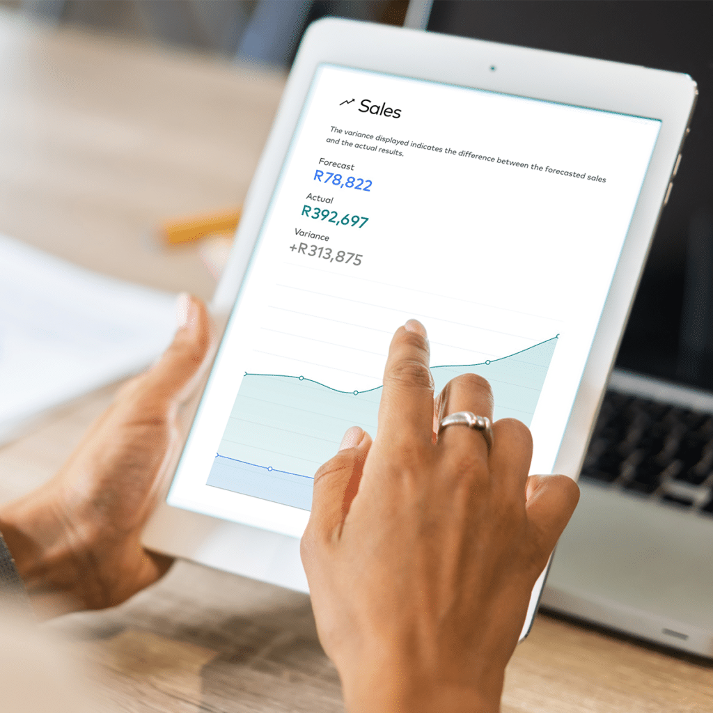 hr and analytics on tablet